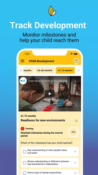 Bebbo parenting app Screenshot 1