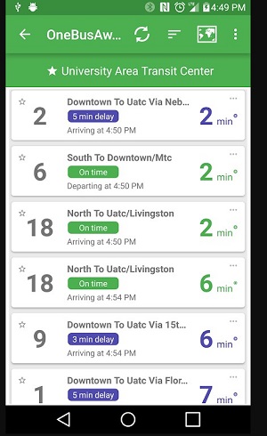OneBusAway Screenshot 2