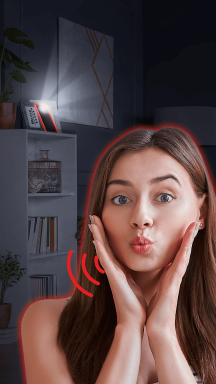 Flashlight by whistle - flash Screenshot 2