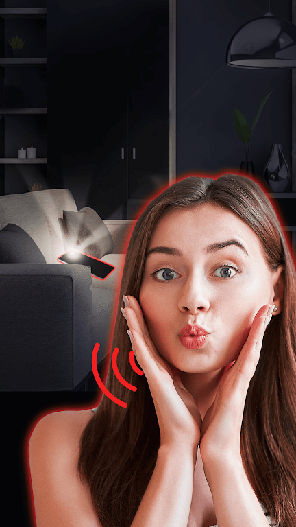 Flashlight by whistle - flash Screenshot 1