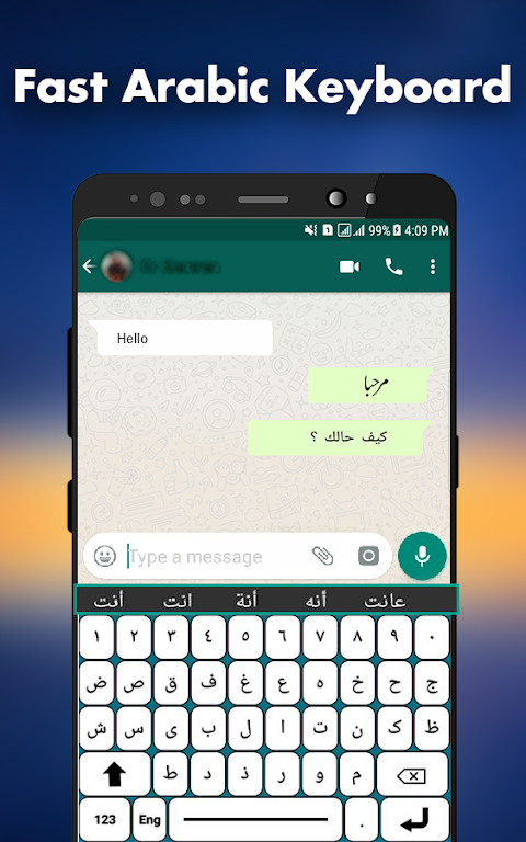 Arabic Keyboard Font Typing Screenshot 4