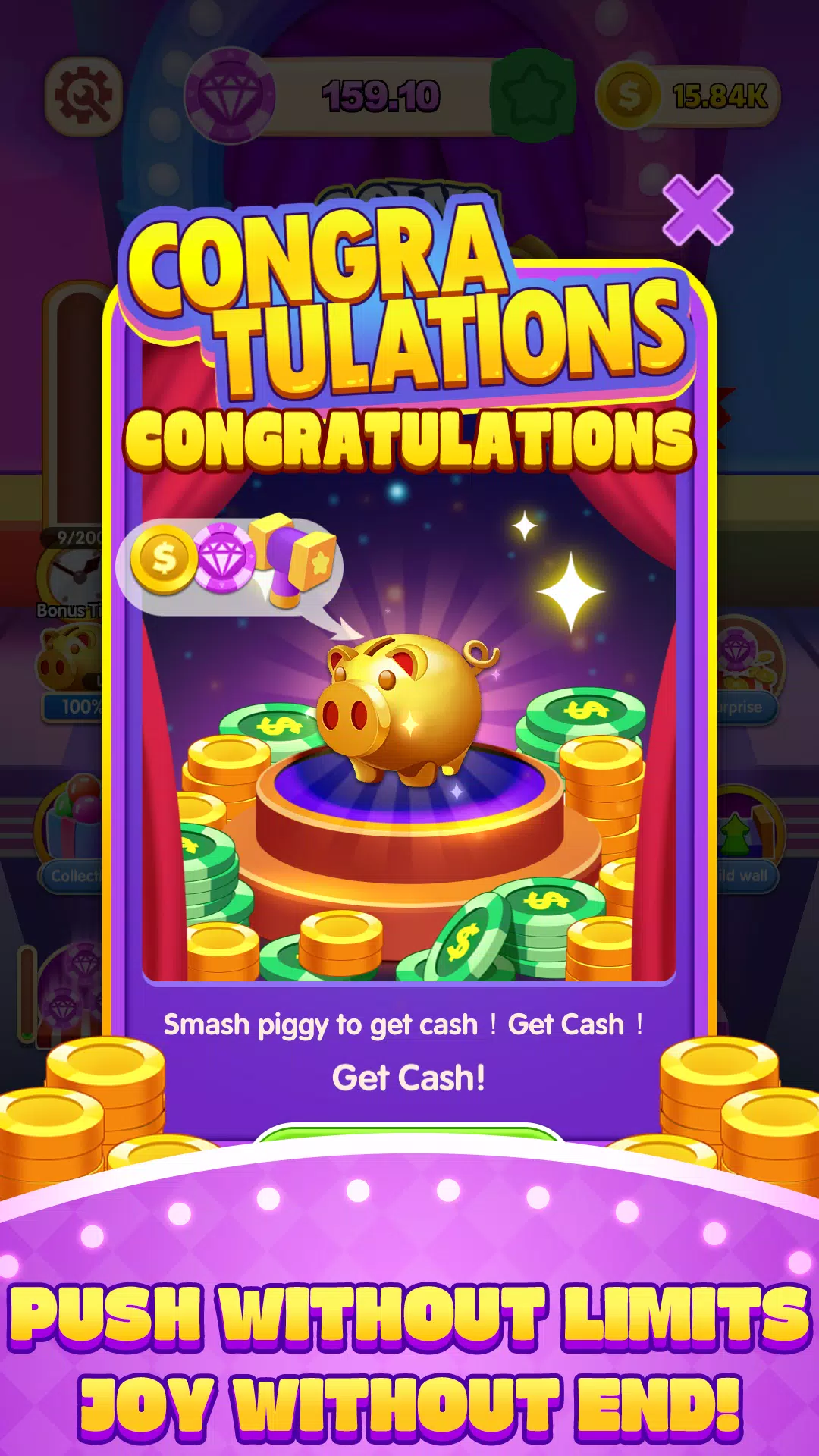 Pusher Pop Coins Lucky Slots Screenshot 3 