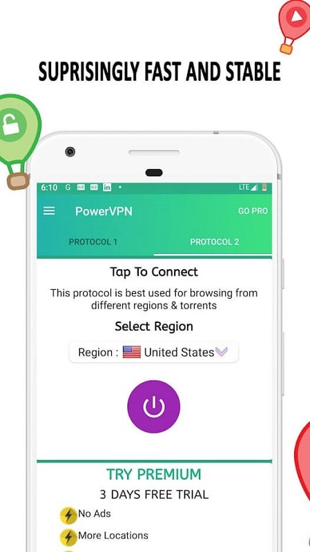 Power VPN Screenshot 1 