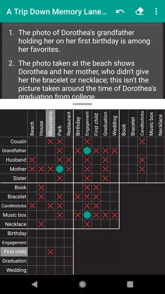 HARD Penny Dell Logic Problems Screenshot 3