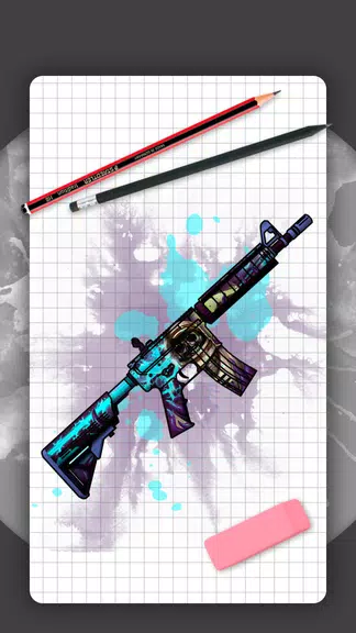 How to draw weapons. Skins Screenshot 1 