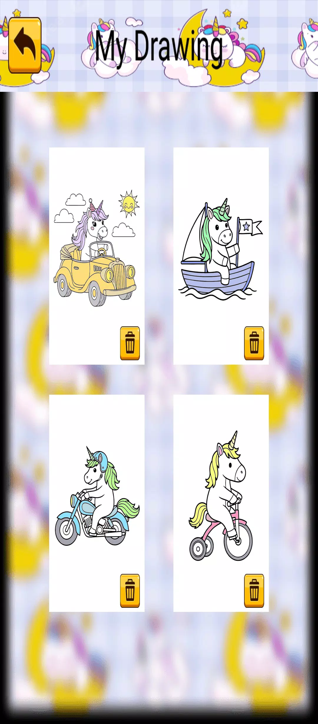 Cute Unicorn Coloring Screenshot 8