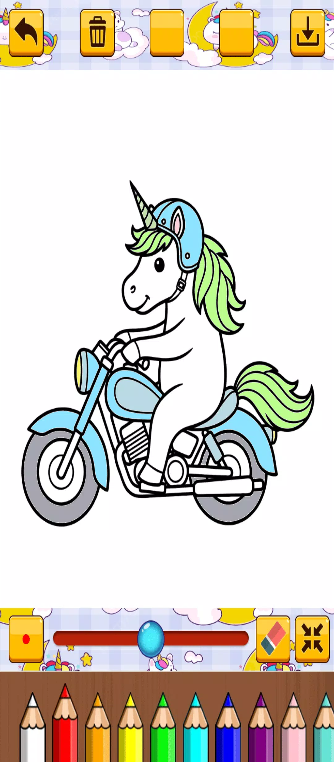 Cute Unicorn Coloring Screenshot 6