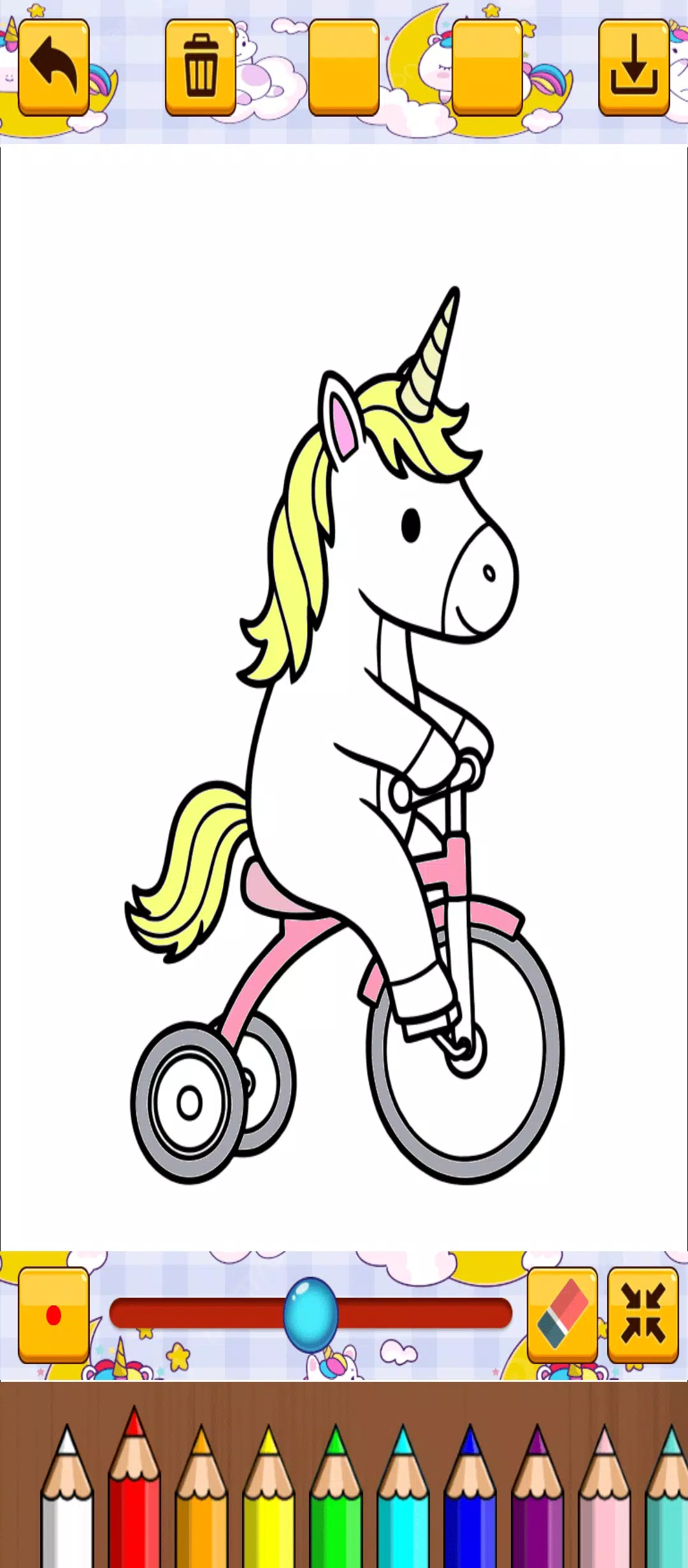 Cute Unicorn Coloring Screenshot 7