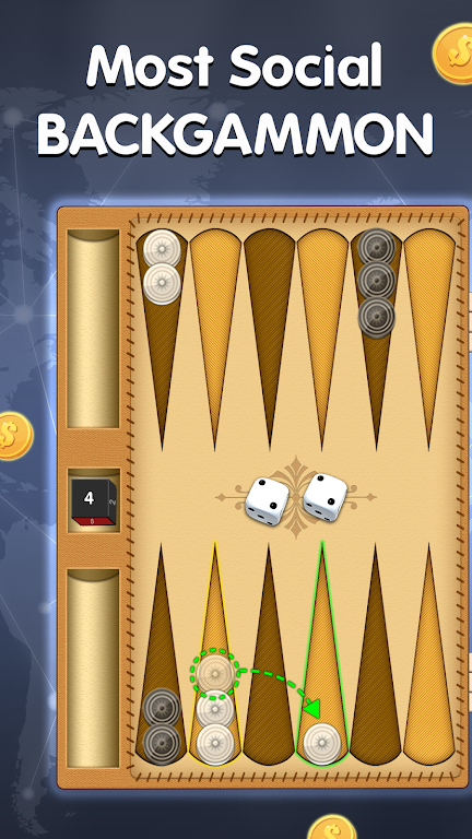 Backgammon Multiplayer Screenshot 1