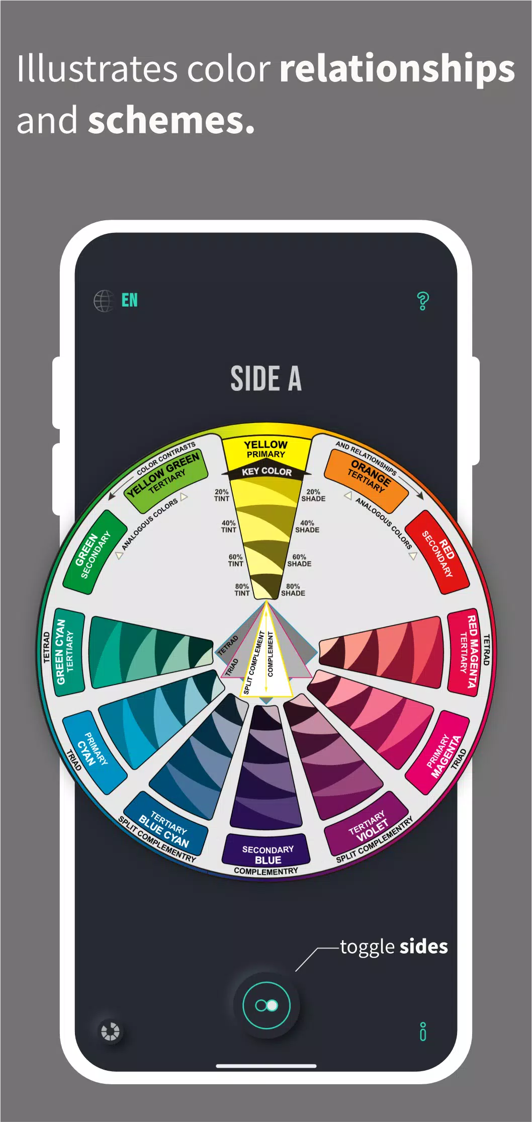 CMY Color Wheel Screenshot 2