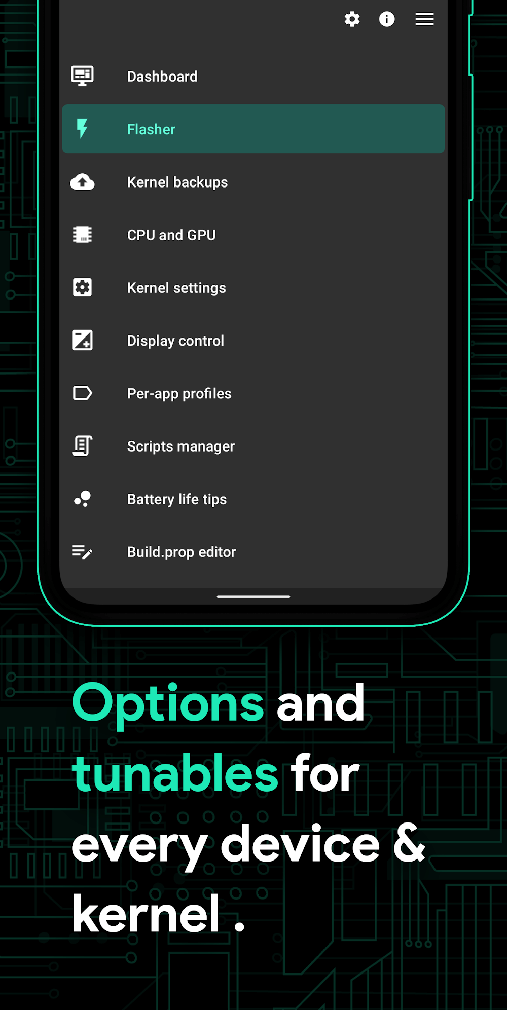 Franco Kernel Manager Screenshot 3 