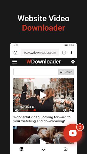 W Video Downloader & Player (WDownloader) Screenshot 1