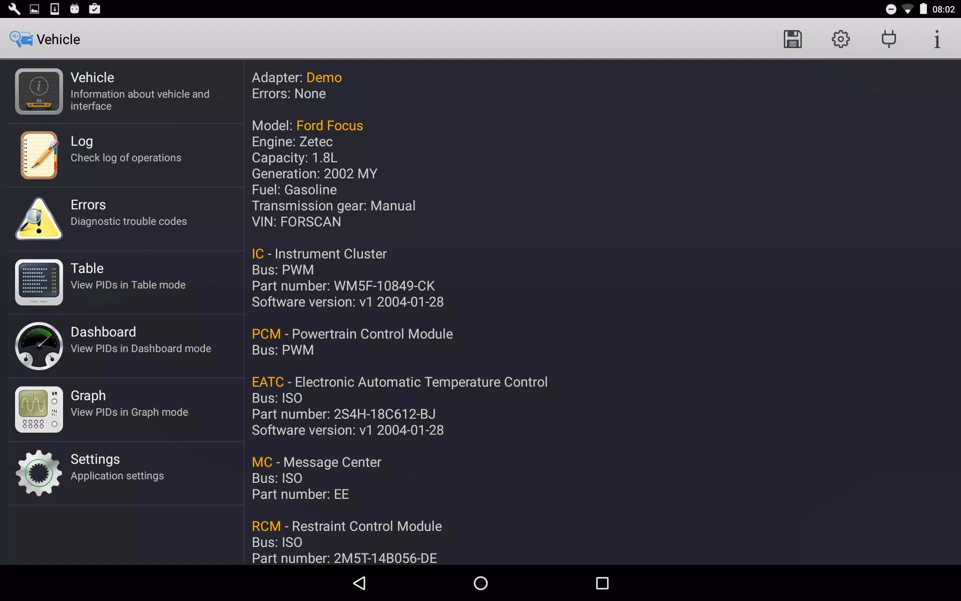 FORScan Lite Screenshot 8 