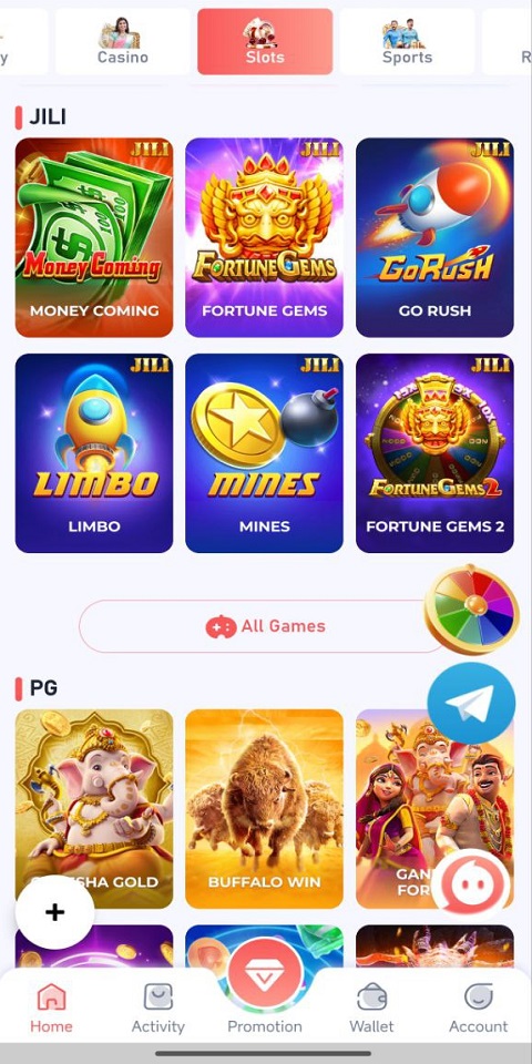 Thrill Casino Games Download Screenshot 1