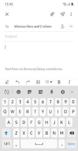 Samsung Email Screenshot 2 