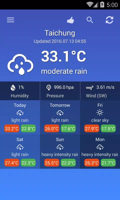 Weather Taiwan Screenshot 4