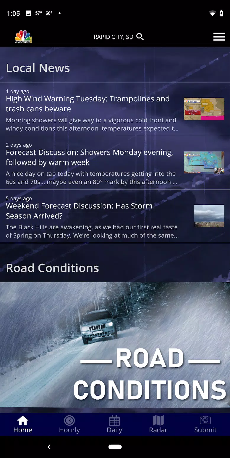 NC1 Weather Screenshot 2 