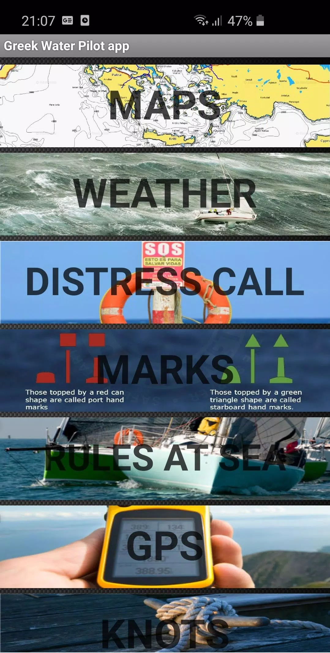 Greek Waters miniPilot Screenshot 1