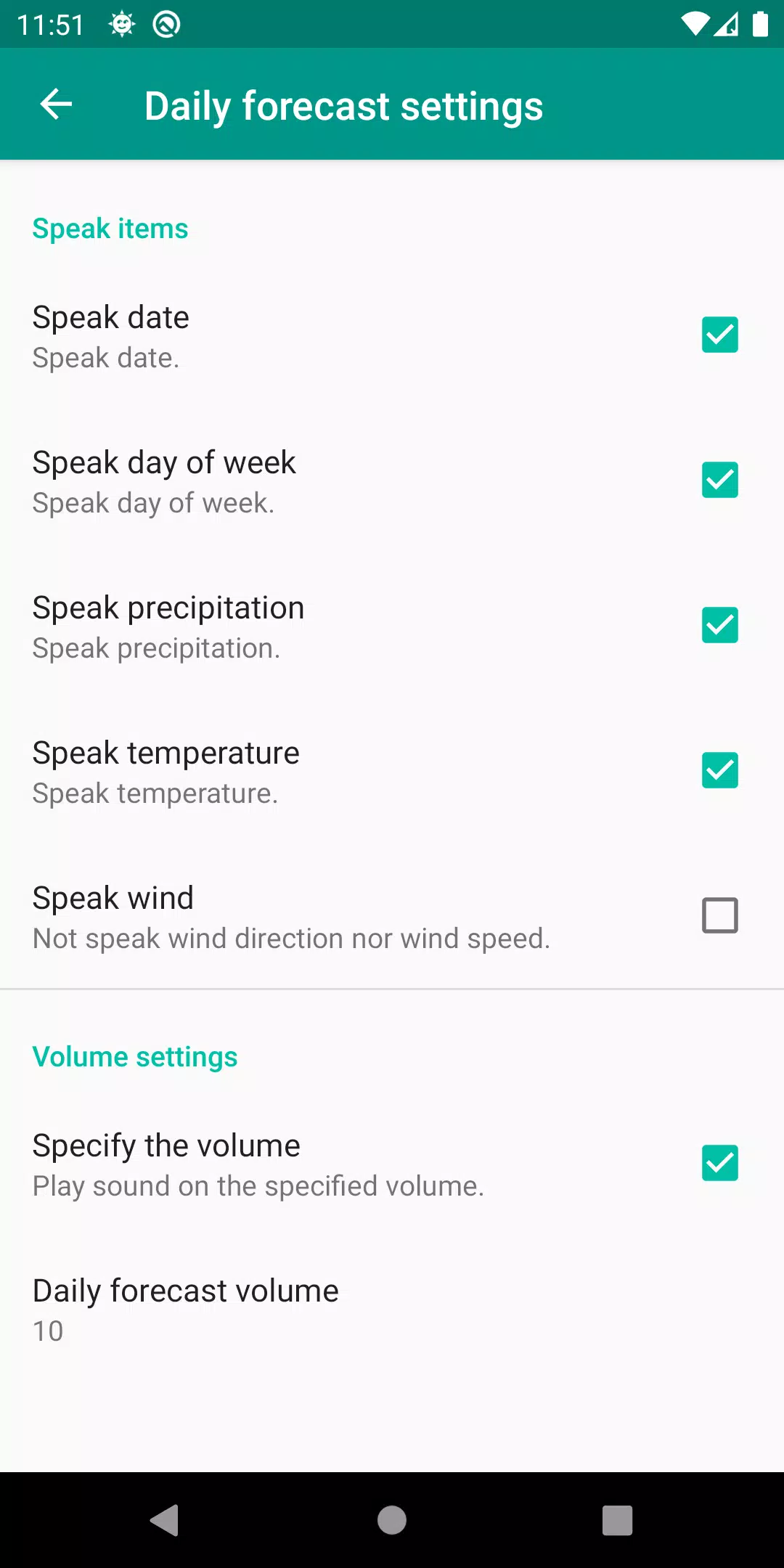 VoiceWeather Screenshot 6