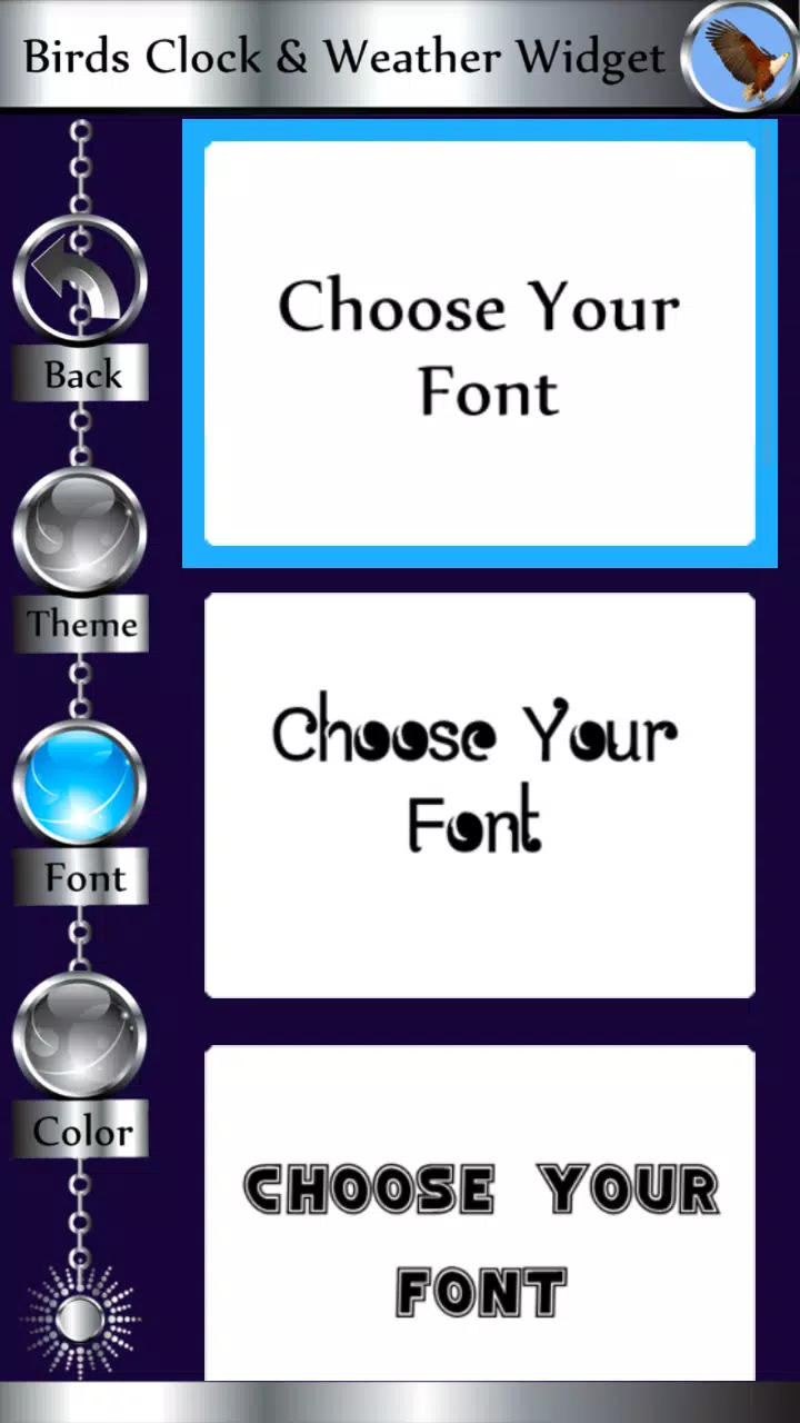 Birds Clock & Weather Widget Screenshot 5