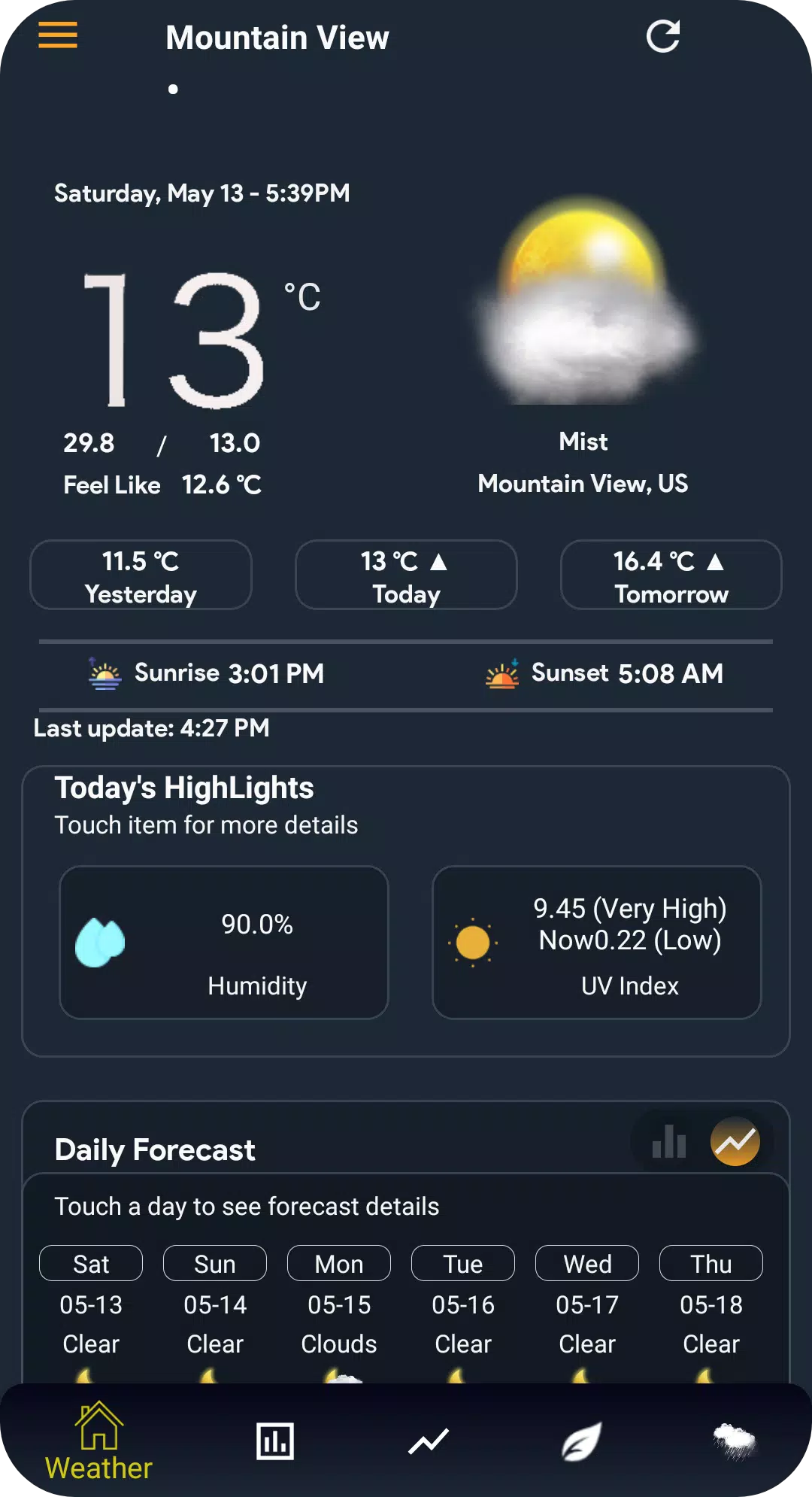 Weather Analysis Screenshot 1