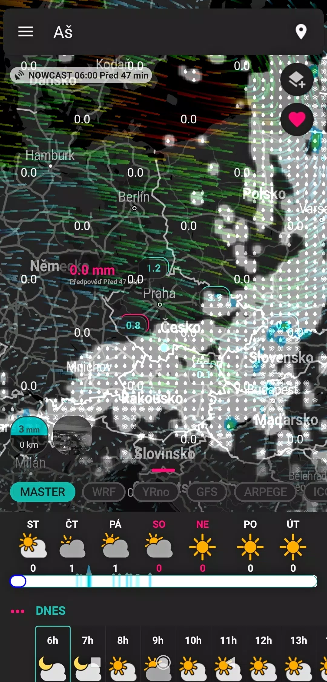 Počasí Meteo Screenshot 3