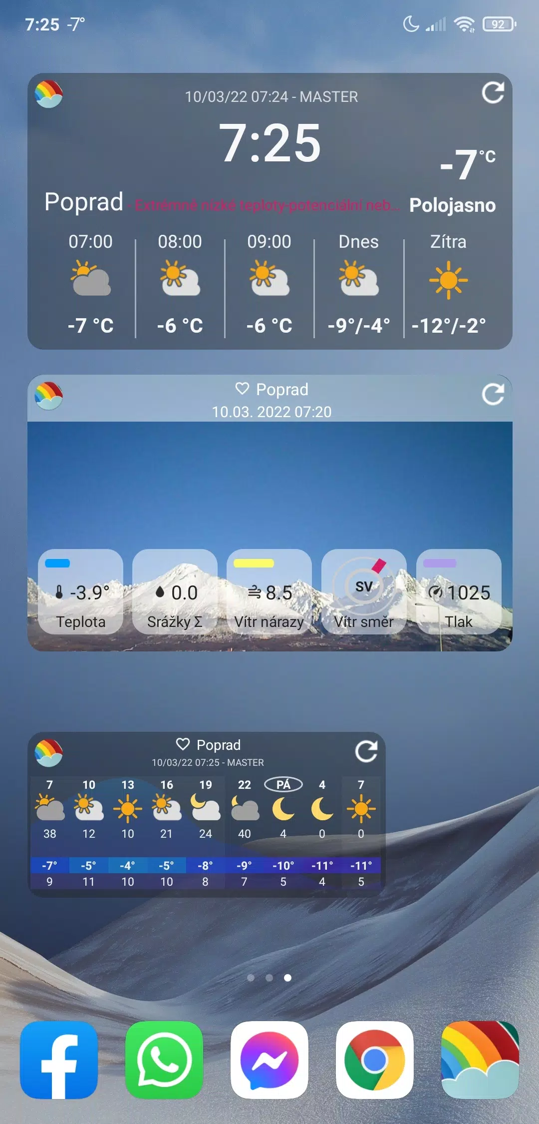 Počasí Meteo Screenshot 8