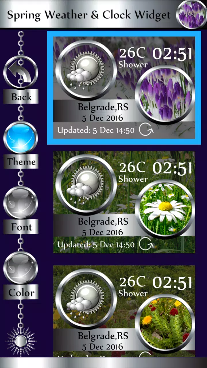 Spring Weather & Clock Widget Screenshot 4 