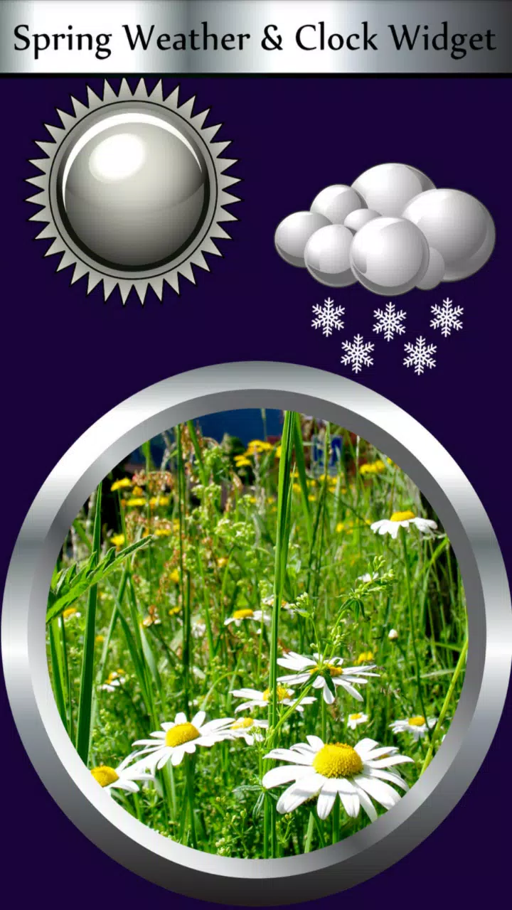 Spring Weather & Clock Widget Screenshot 1 