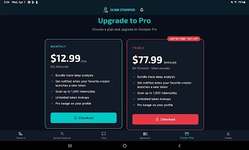 Scam Stomper Token analysis Screenshot 7