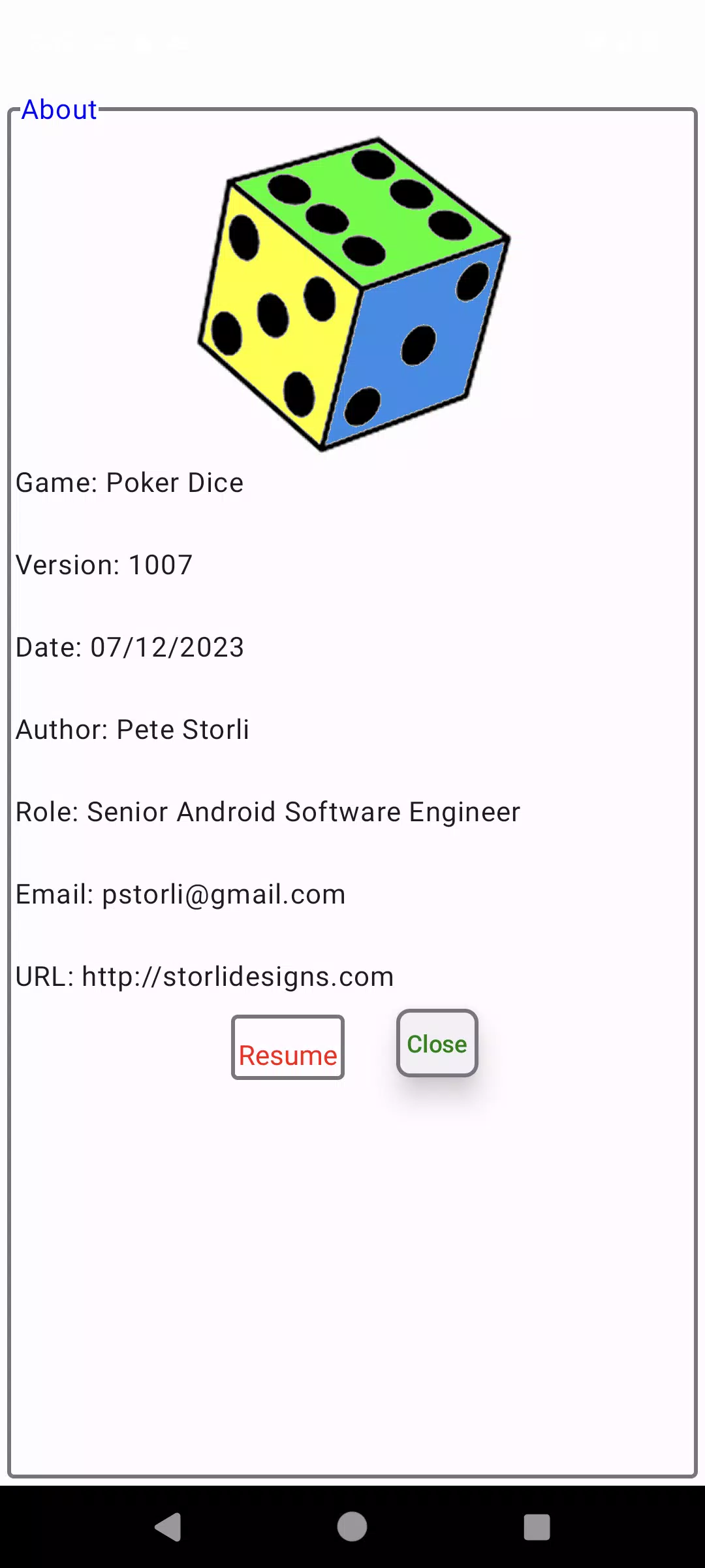 Poker Dice Screenshot 5 