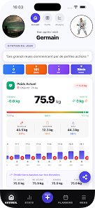 Yoroi : Suivi Poids & Sport Screenshot 1 