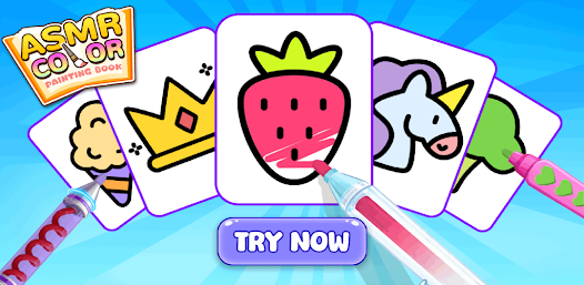 ASMR Color: Cute Cartoon Book Screenshot 1