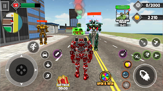 Army Bus Dragon Robot Car Game Screenshot 3