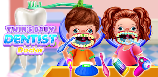 Twins Baby Dental Care Games Screenshot 8