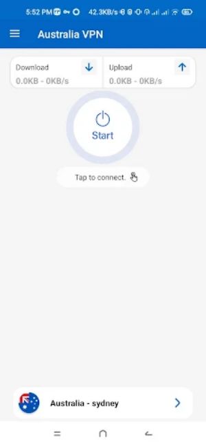 Australia VPN - Fast & Secure Screenshot 1 
