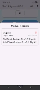 Shaft alignment calculator Screenshot 5 