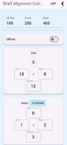 Shaft alignment calculator Screenshot 1 