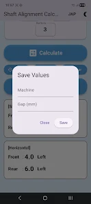 Shaft alignment calculator Screenshot 4 