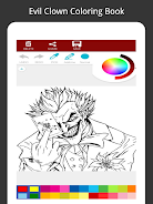 Bad Clown Coloring Book Screenshot 9