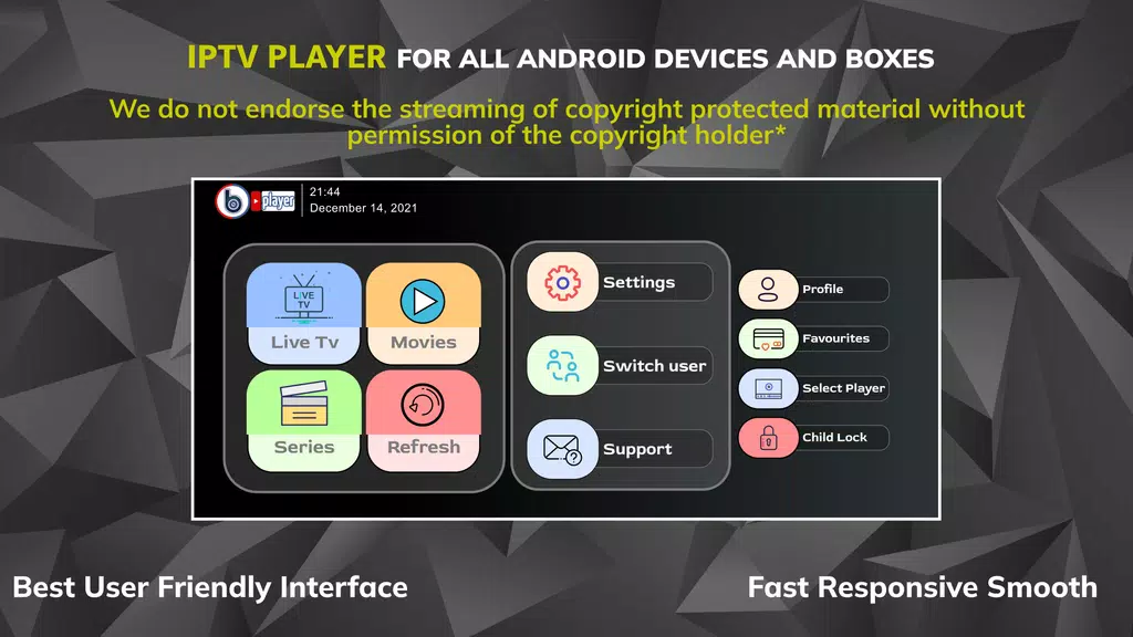 IPTV BLINK PLAYER Screenshot 1