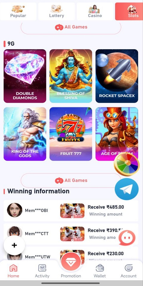 Lucky Spins Game Gift Code Screenshot 4
