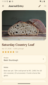 Sourdough Calculator & Journal Screenshot 5