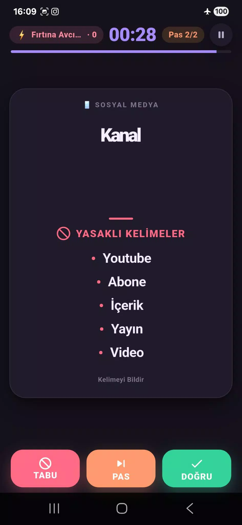Tabu Rush: Türkçe Tabu Oyunu Screenshot 6